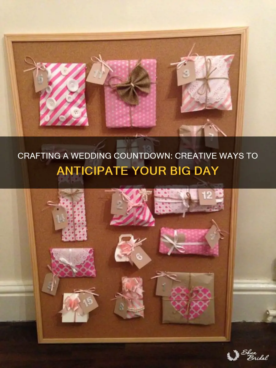 how to make a wedding countdown