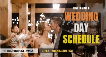 Planning Your Wedding Day: A Timely Schedule