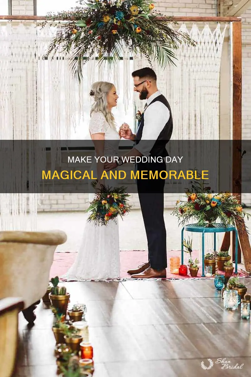 how to make a wedding day special