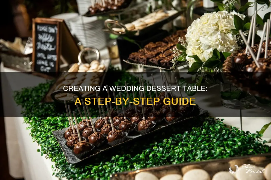 how to make a wedding dessert table