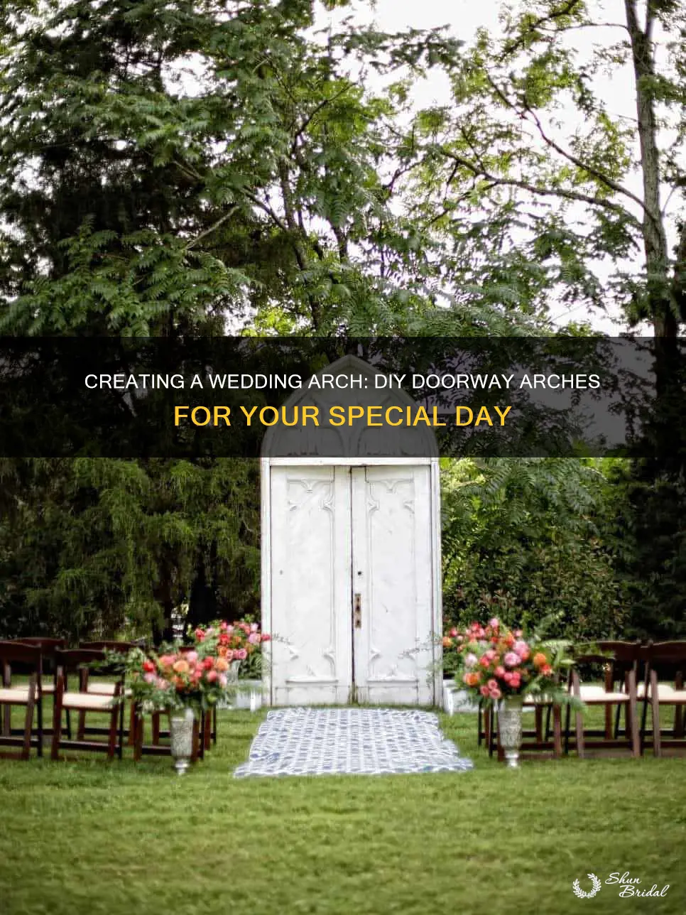 how to make a wedding door arch