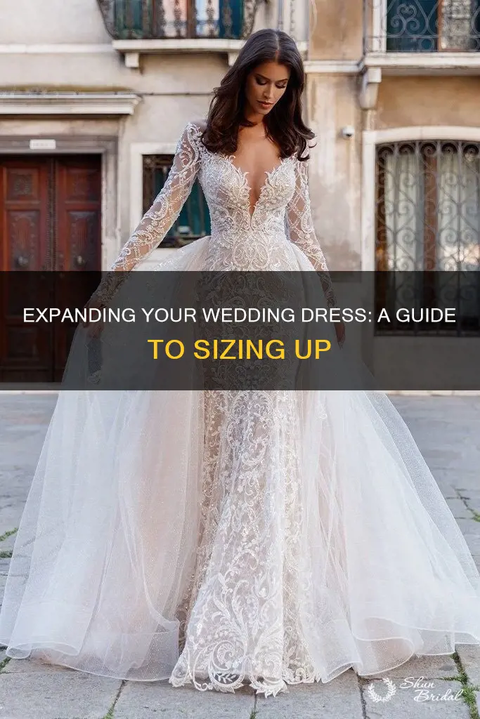 how to make a wedding dress bigger
