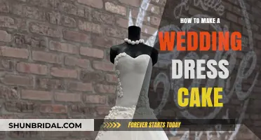 Designing a Wedding Dress Cake