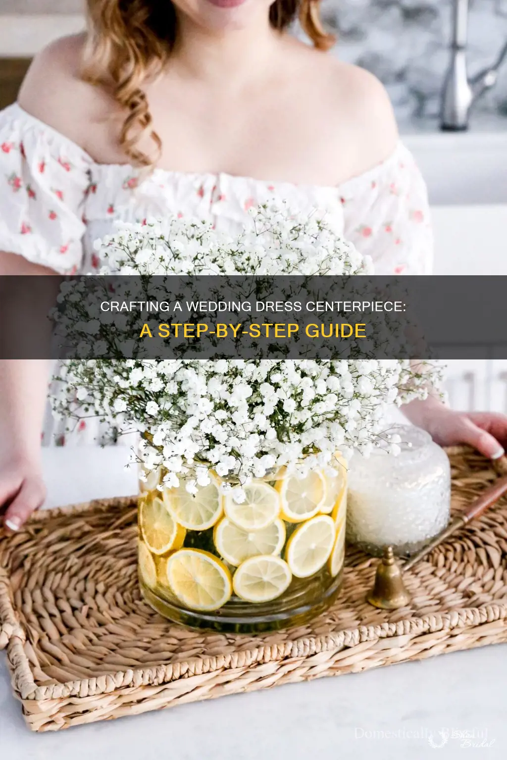 how to make a wedding dress centerpiece