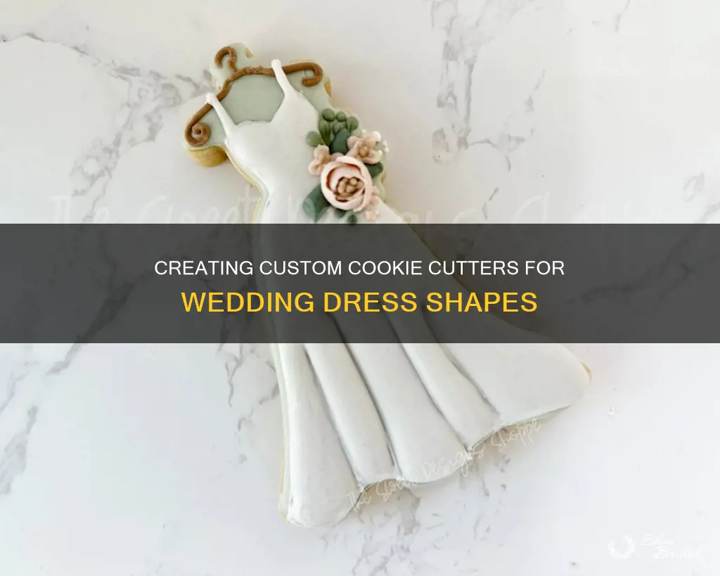 how to make a wedding dress cookie cutter