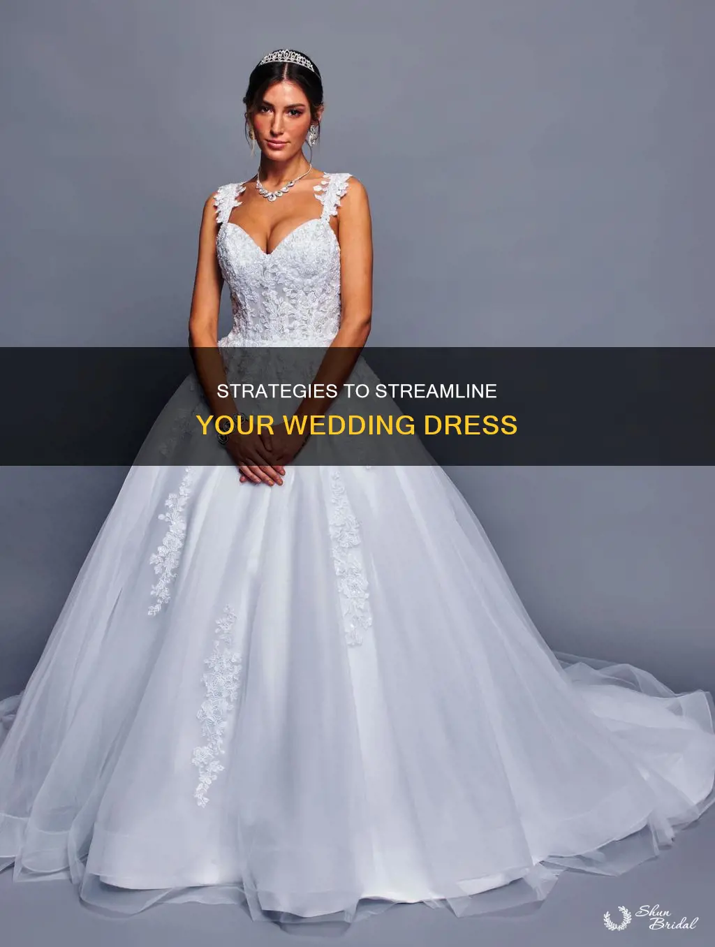 how to make a wedding dress less poofy