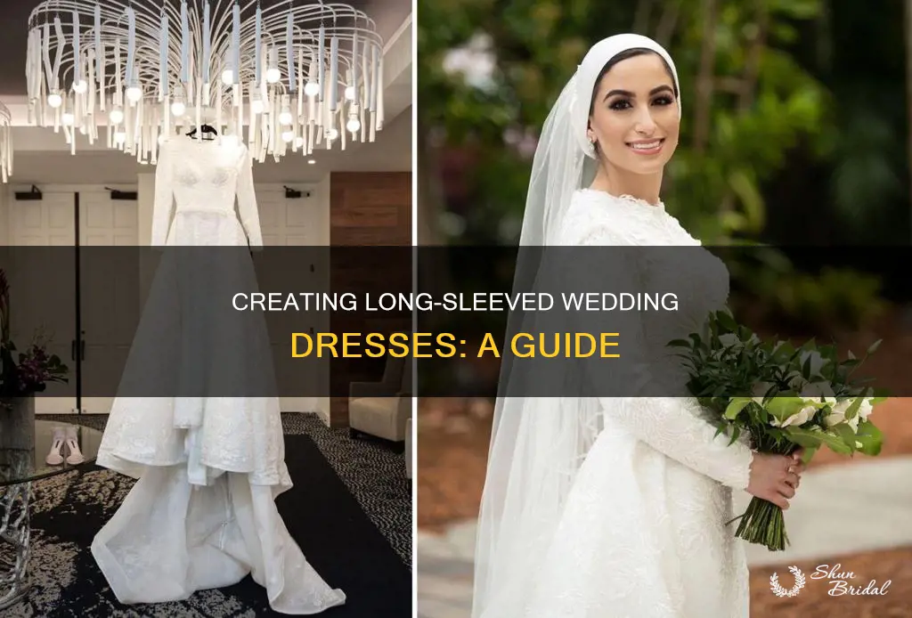 how to make a wedding dress long sleeve