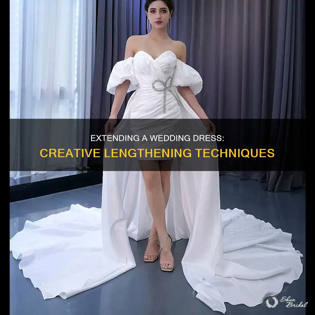 how to make a wedding dress longer
