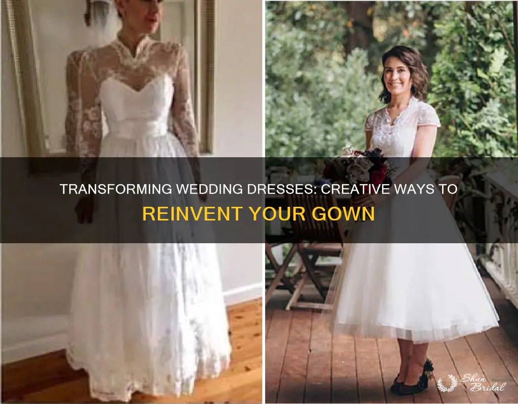 how to make a wedding dress look different
