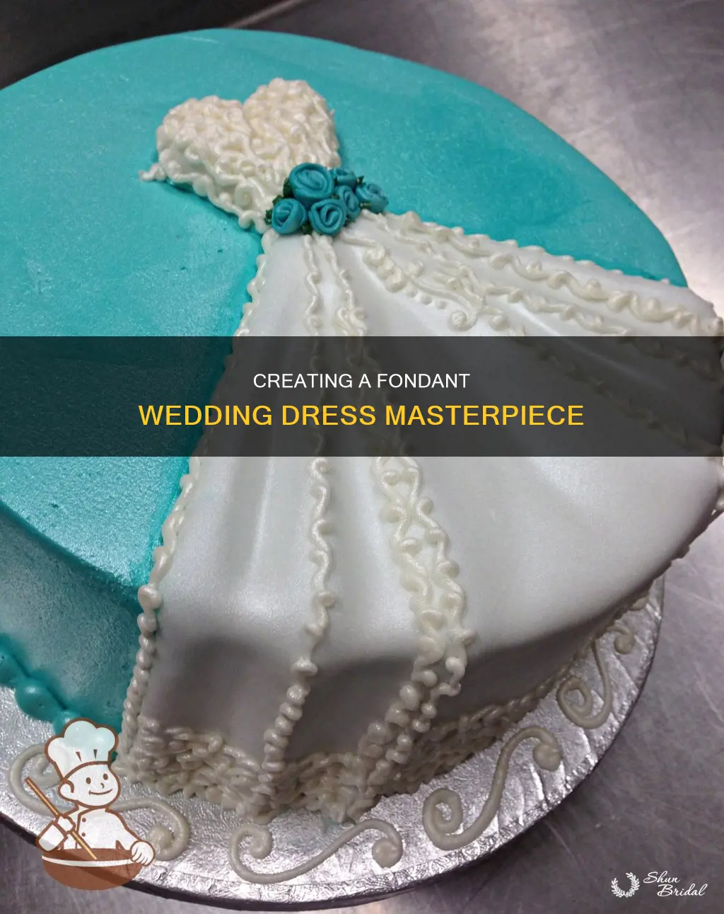how to make a wedding dress out of fondant