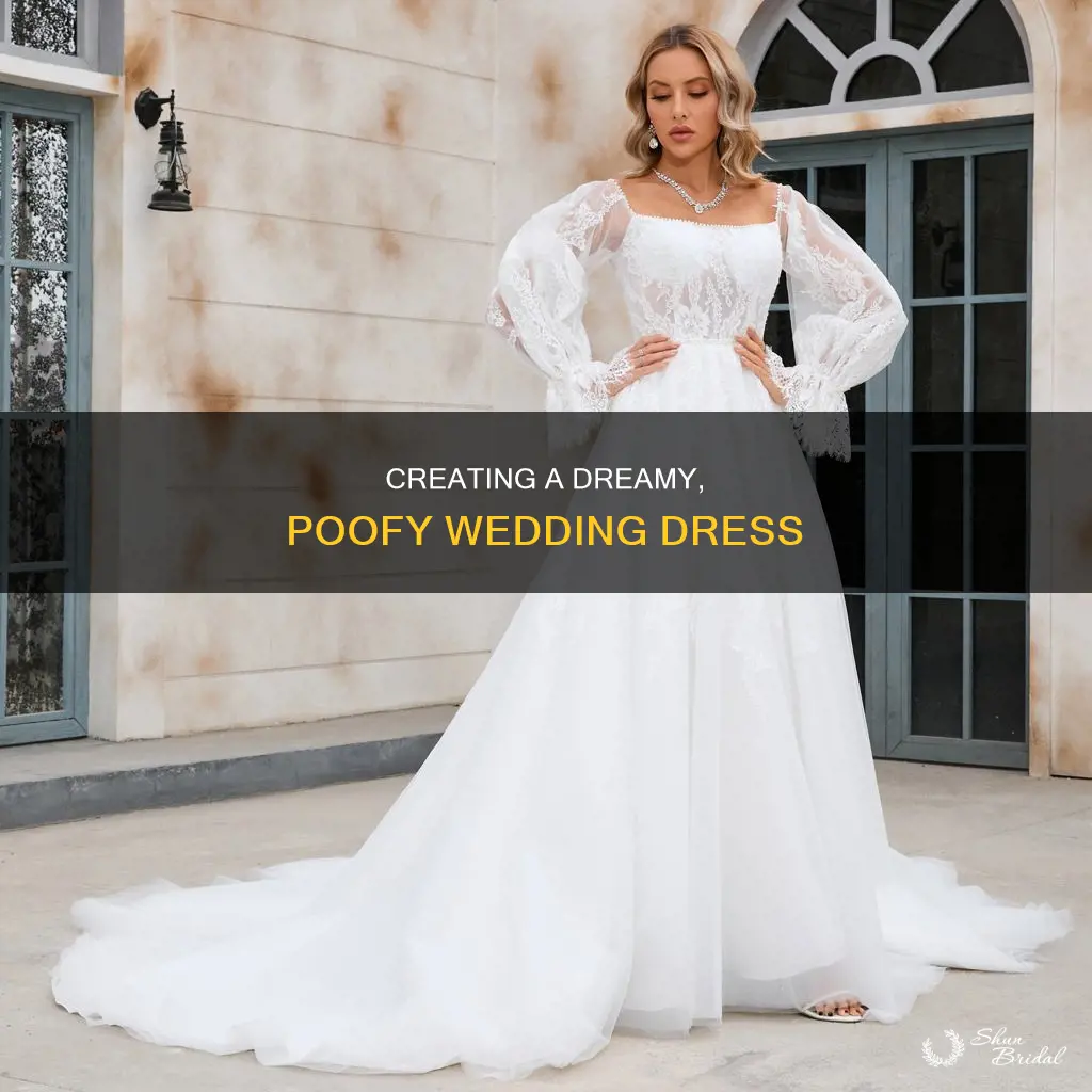 how to make a wedding dress poofy