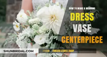 Crafting Wedding Dress Vase Centerpiece for Your Big Day