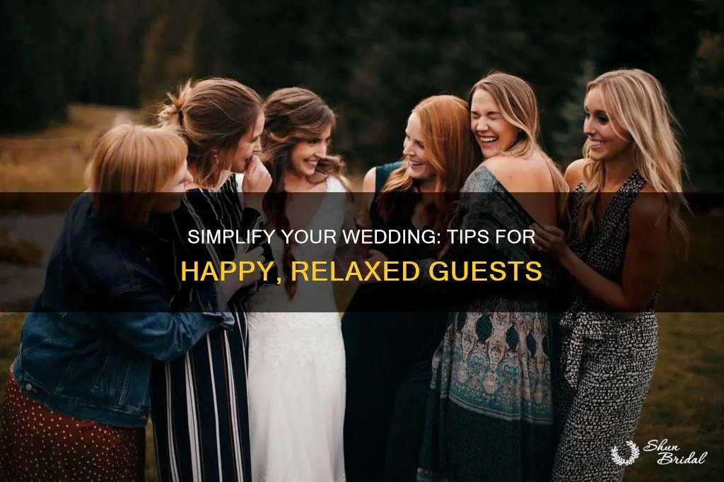 how to make a wedding easier on your guests