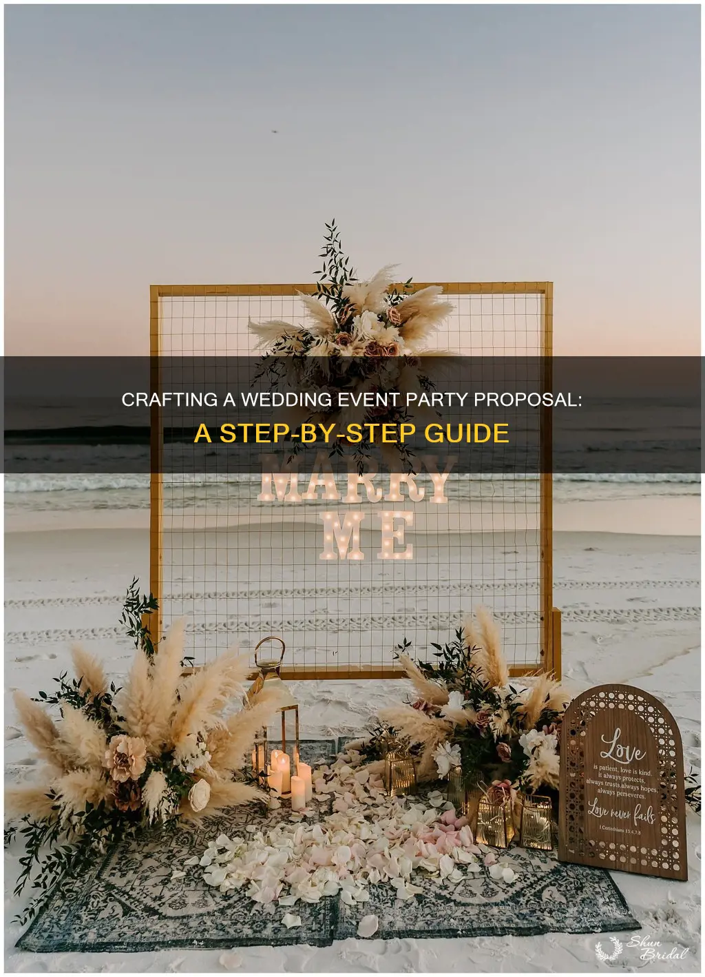 how to make a wedding event party proposal