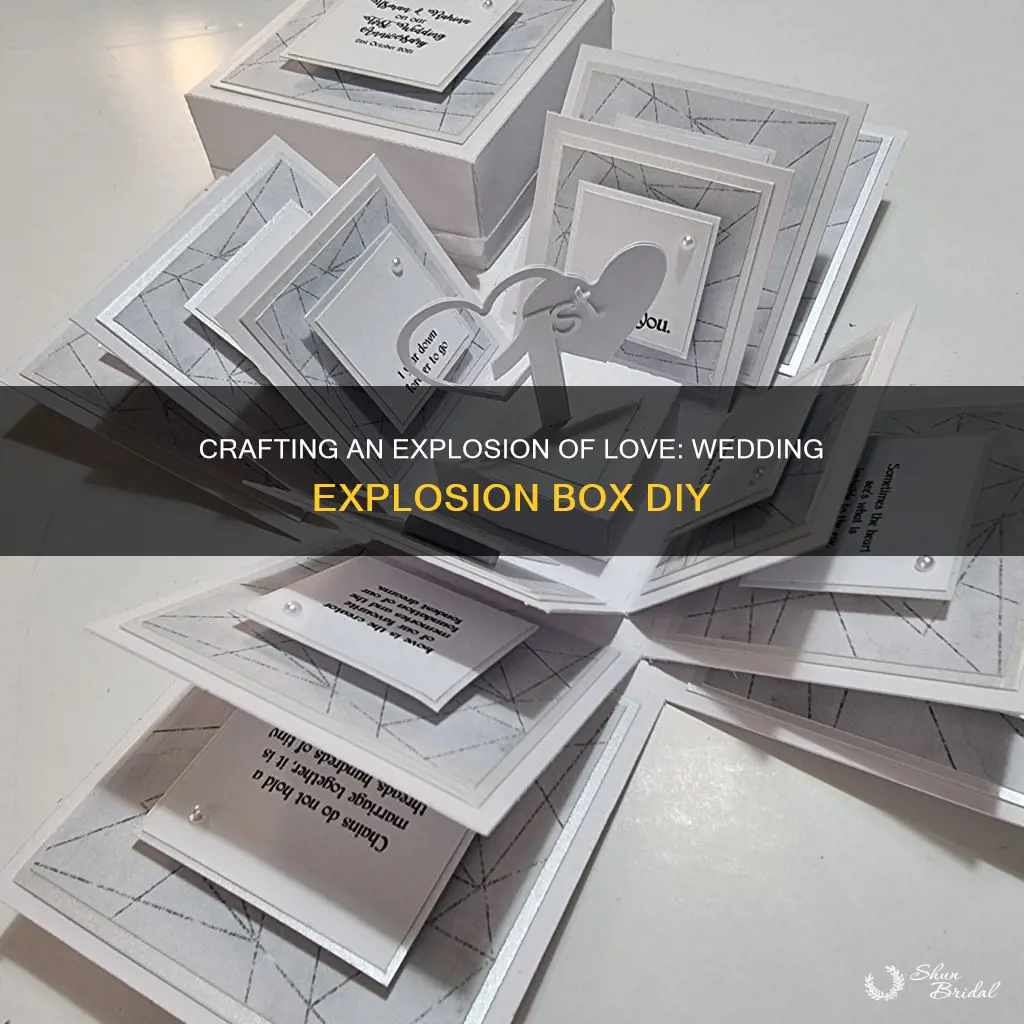 how to make a wedding explosion box