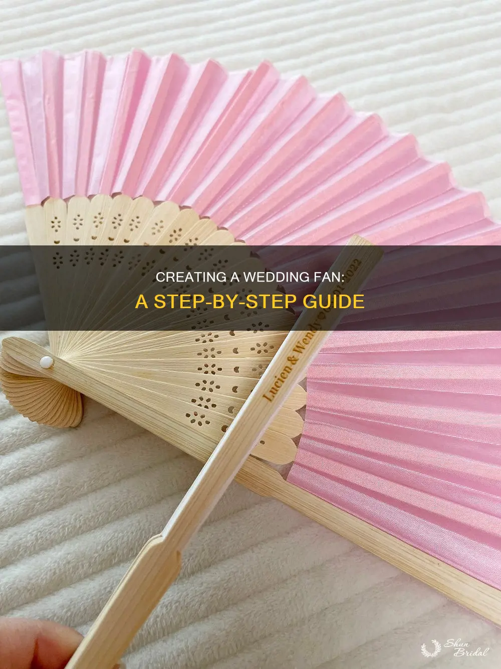 how to make a wedding fan