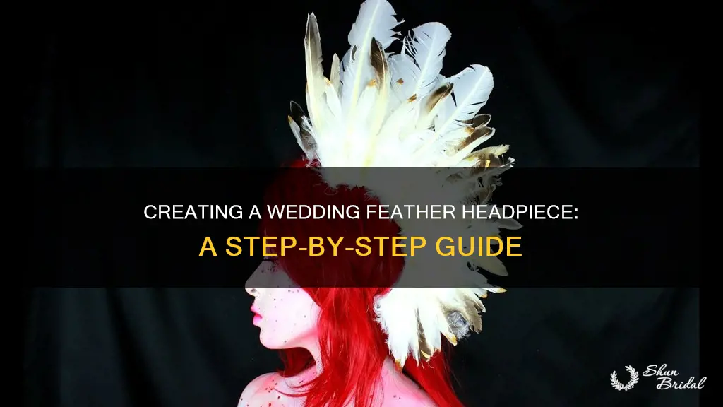 how to make a wedding feather headpiece