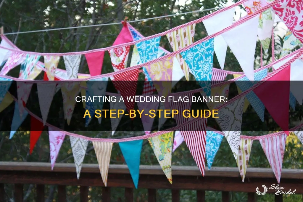 how to make a wedding flag banner