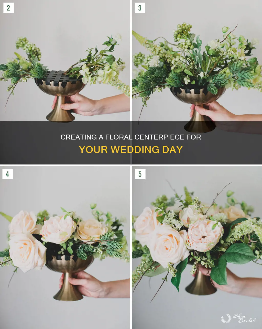 how to make a wedding floral centerpiece arrangement