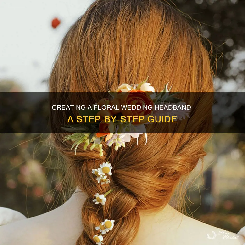 how to make a wedding floral headband