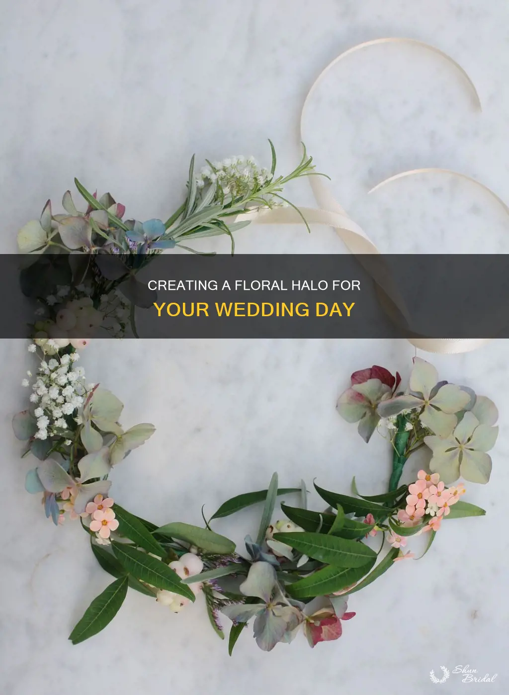 how to make a wedding flower halo