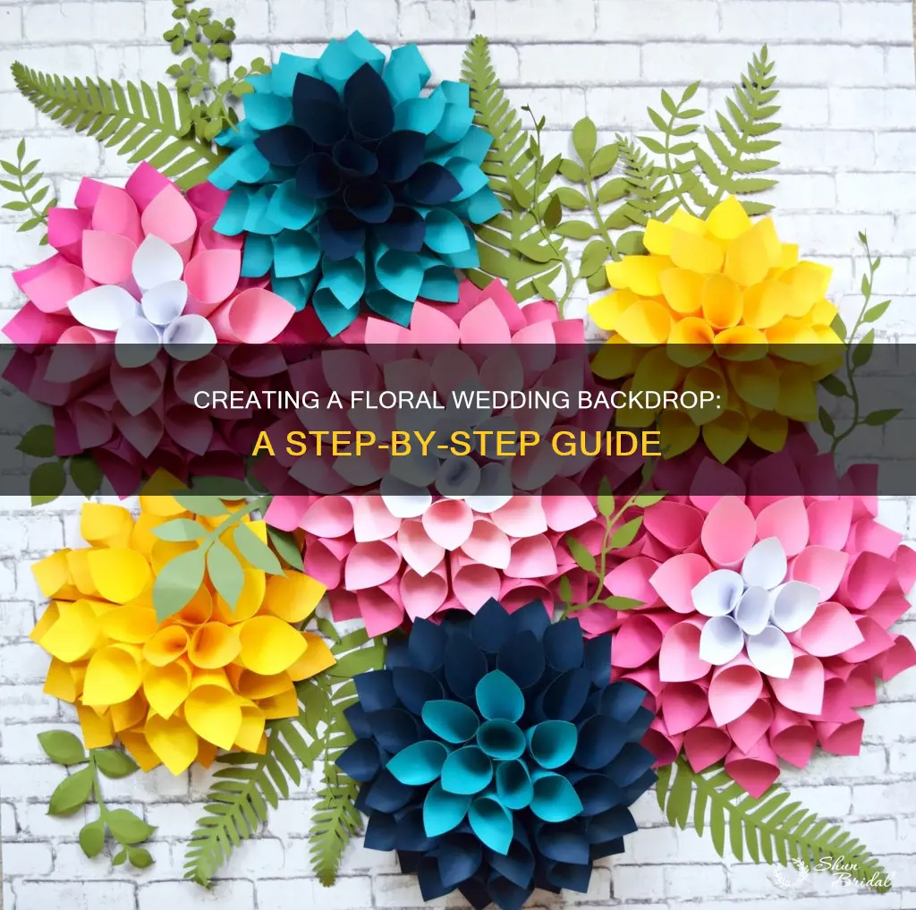 how to make a wedding flower wall