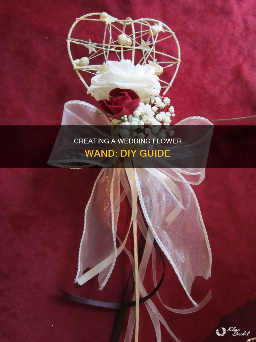 how to make a wedding flower wand