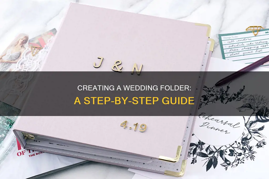 how to make a wedding folder