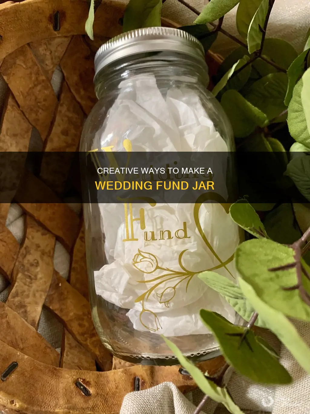 how to make a wedding fund jar