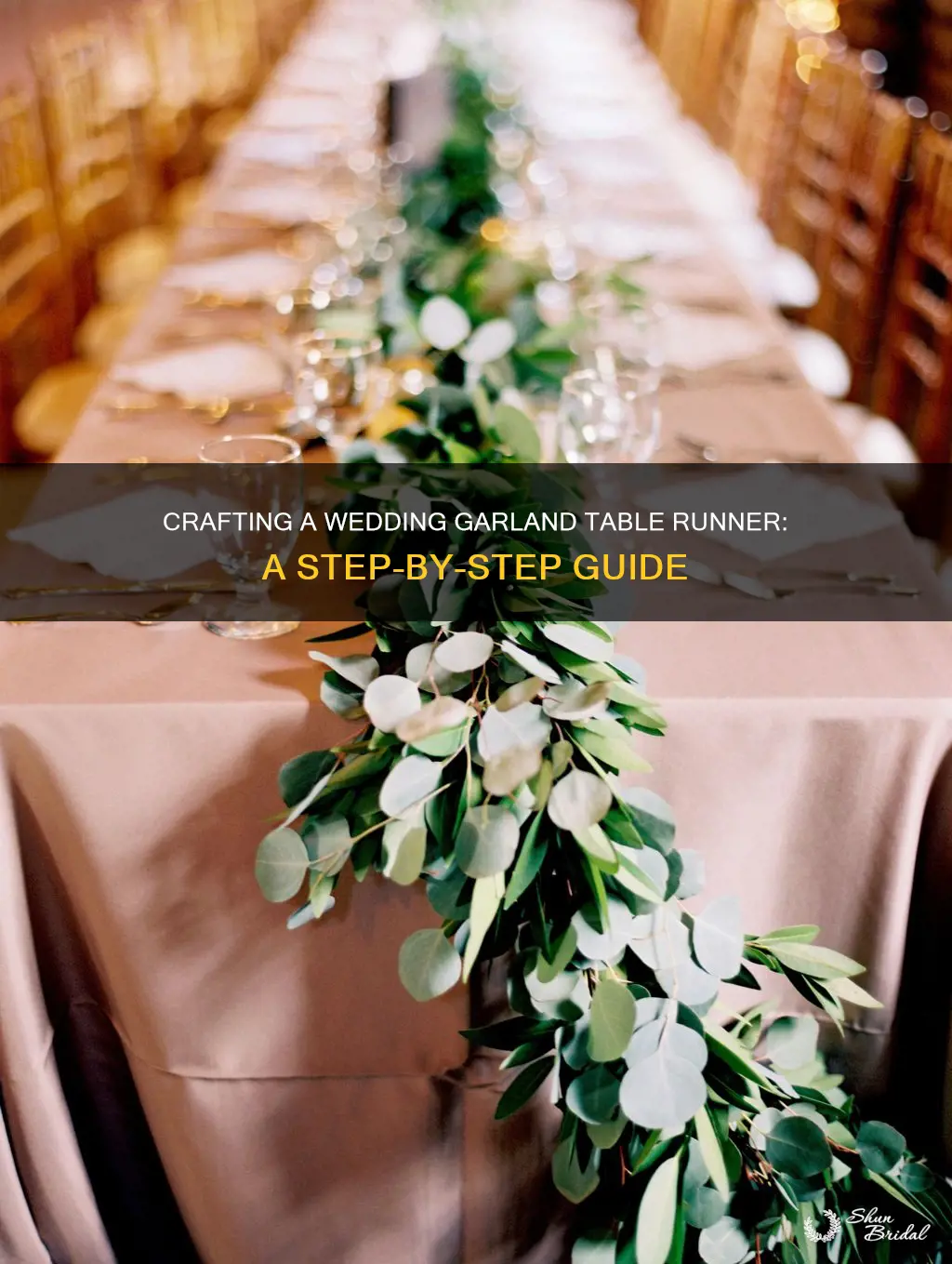 how to make a wedding garland table runner