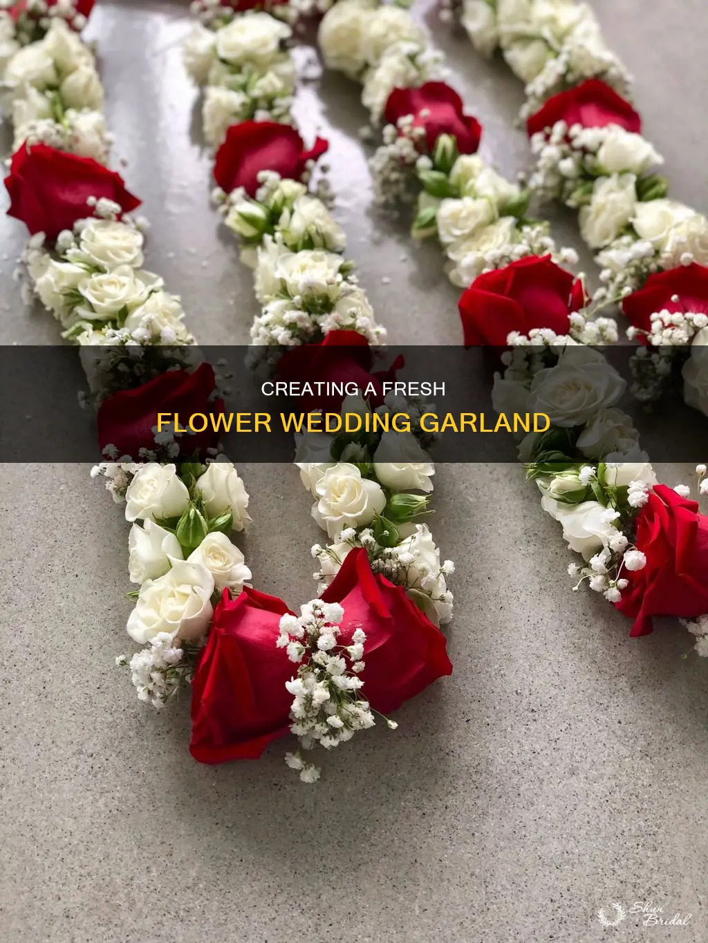 how to make a wedding garland with fresh flowers