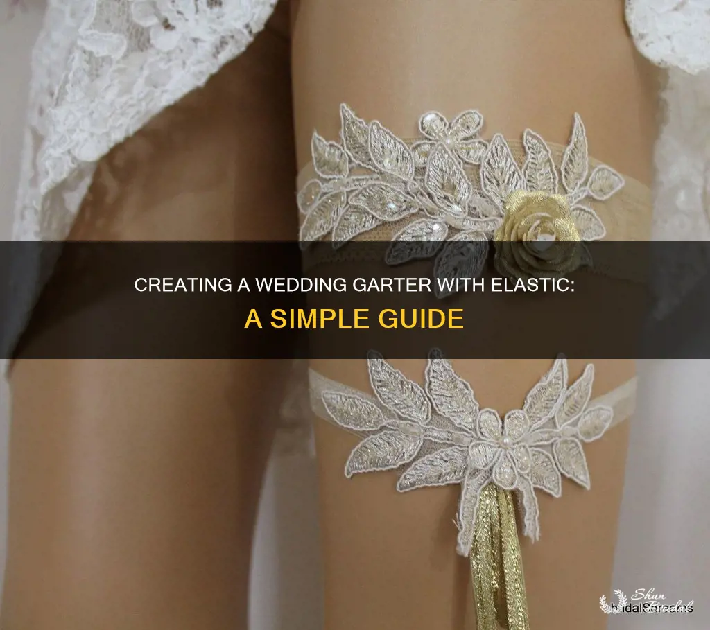 how to make a wedding garter with elastic