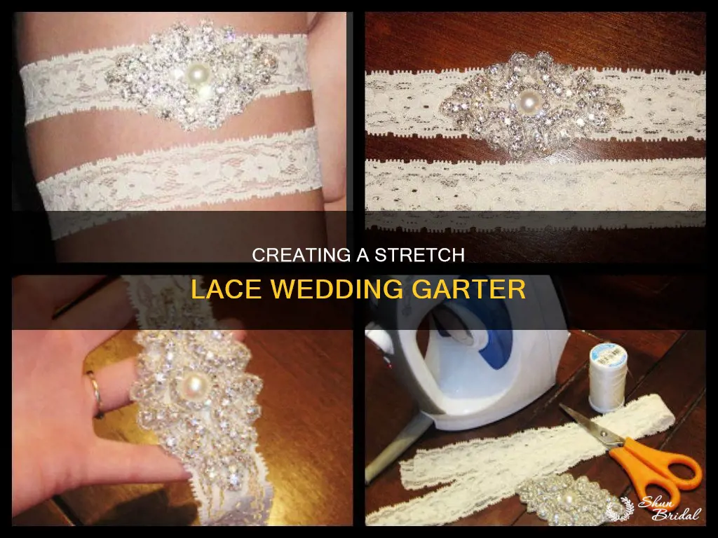 how to make a wedding garter with stretch lace