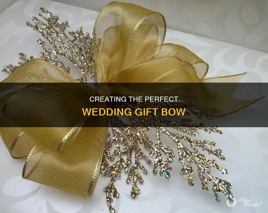 how to make a wedding gift bow