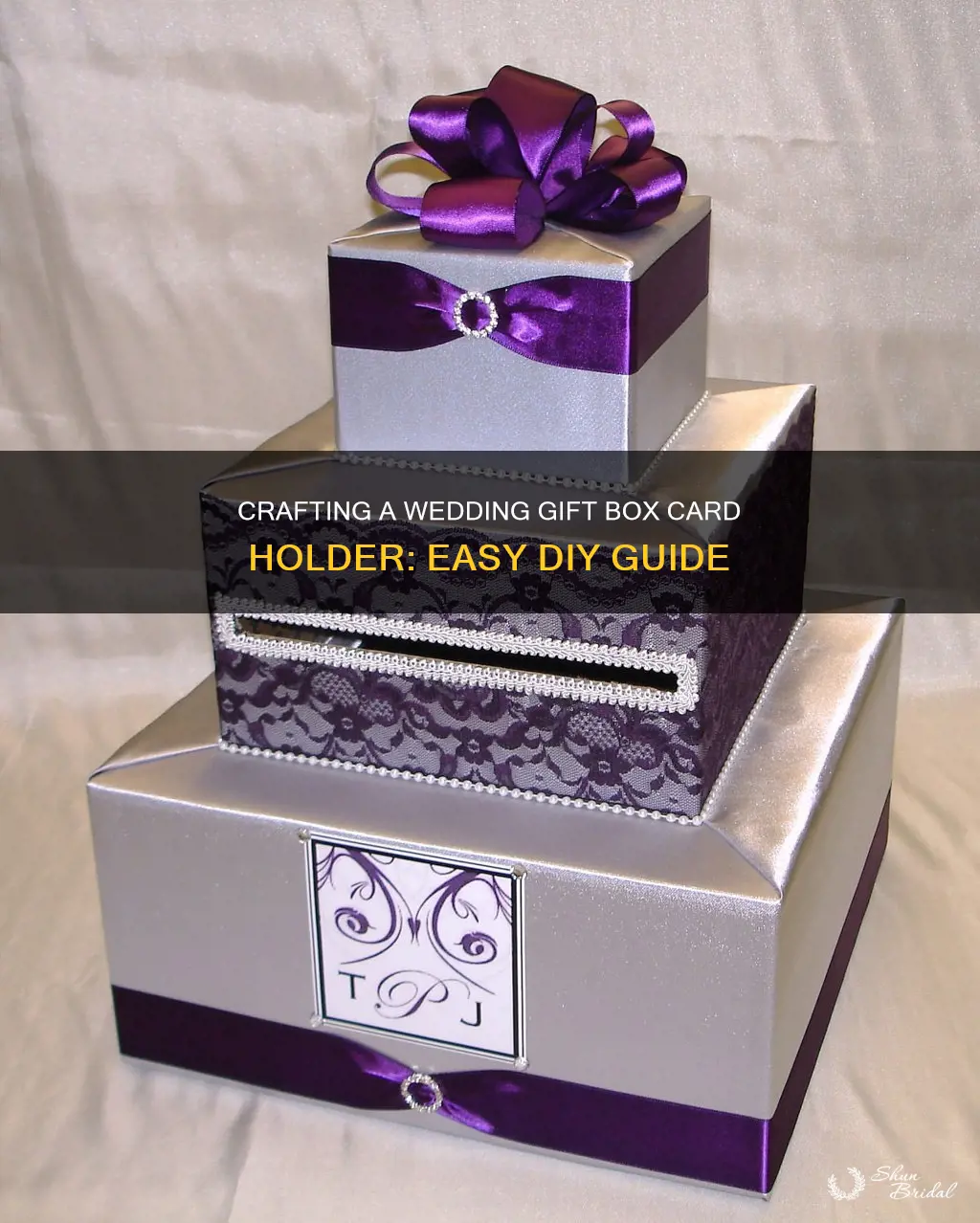 how to make a wedding gift box card holder