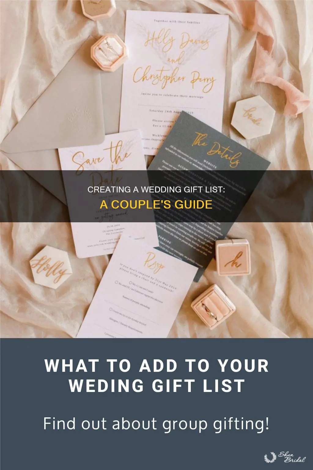 how to make a wedding gift list