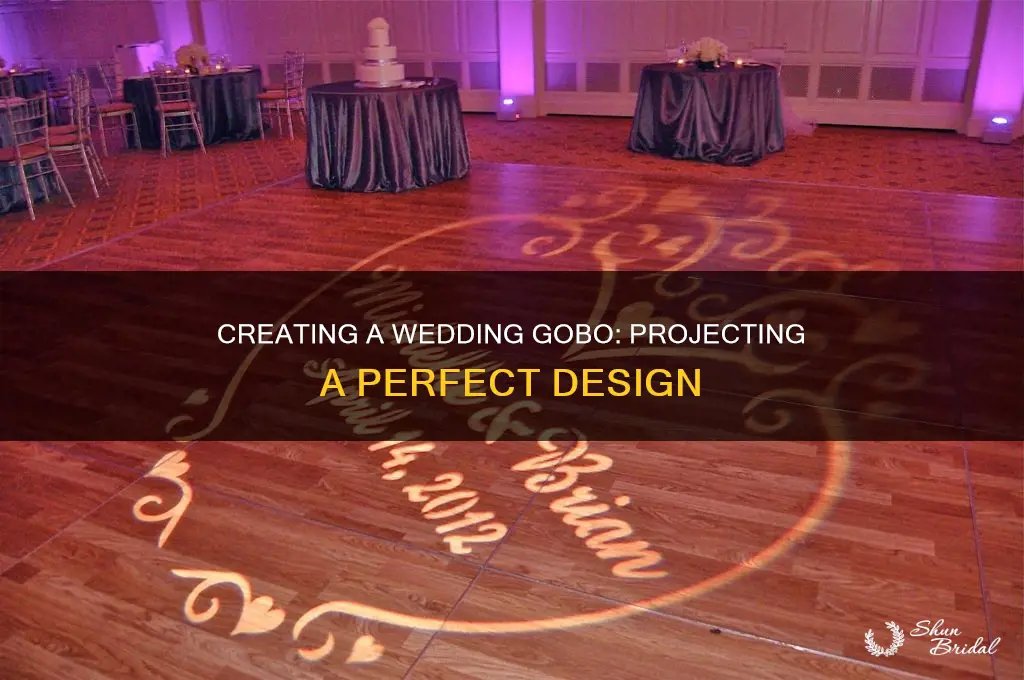 how to make a wedding gobo with projector