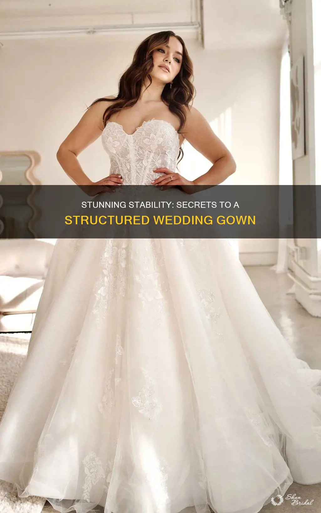 how to make a wedding gown have stablity