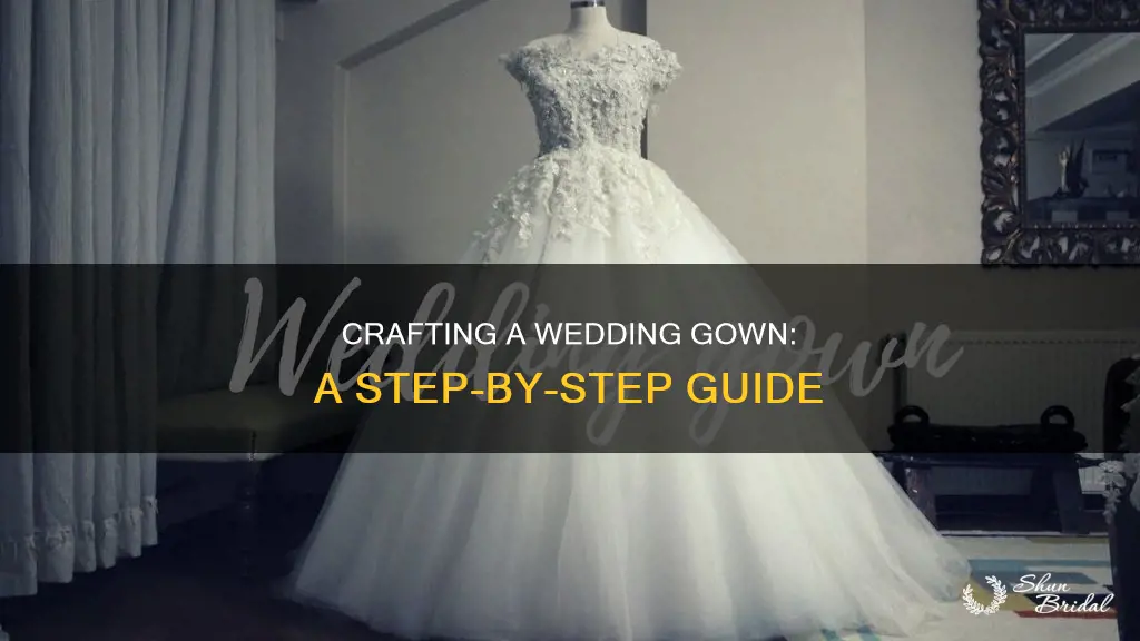 how to make a wedding gown step by step