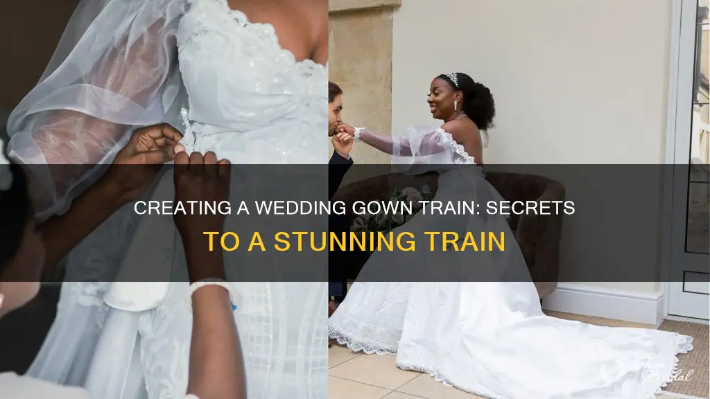 how to make a wedding gown train