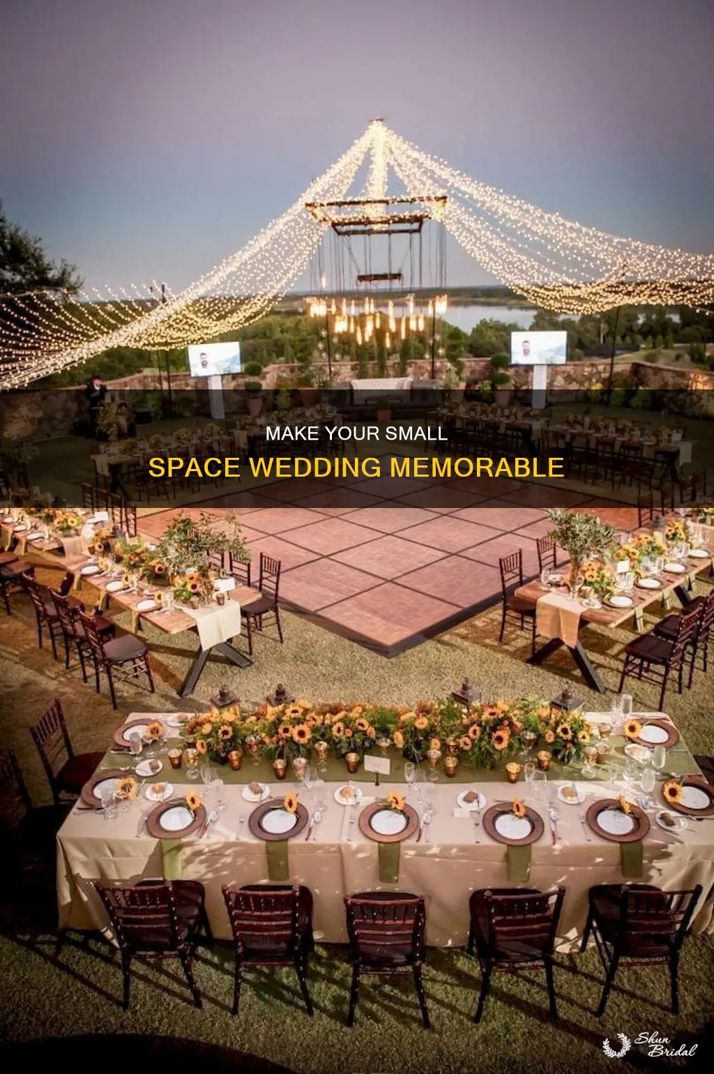 how to make a wedding great in a small space