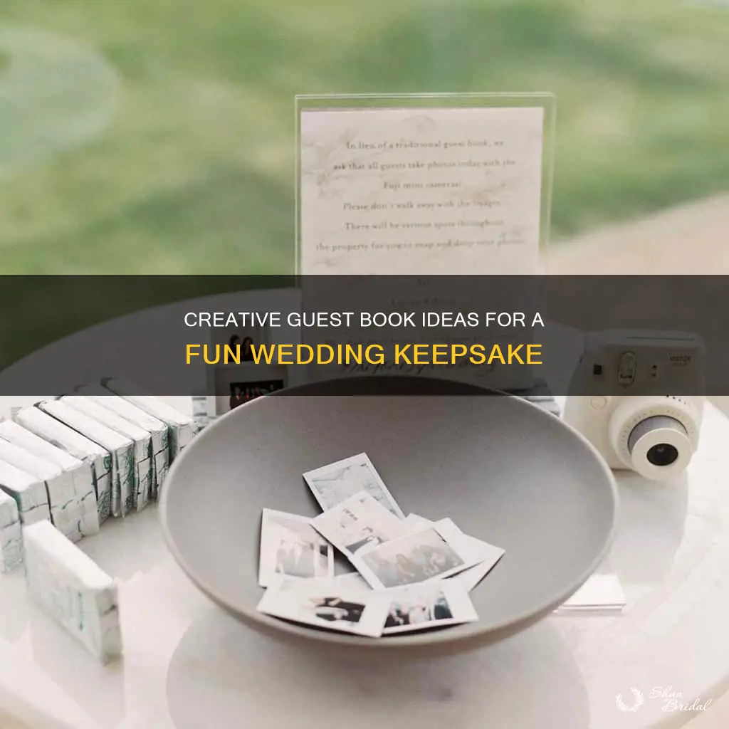 how to make a wedding guest book fun