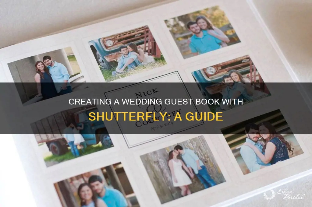 how to make a wedding guest book on shutterfly