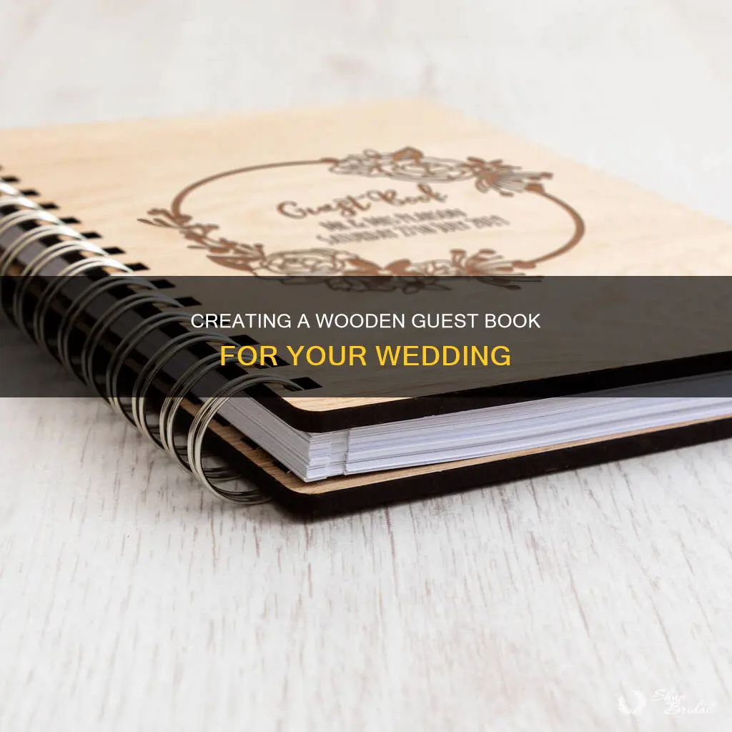 how to make a wedding guest book out of wood