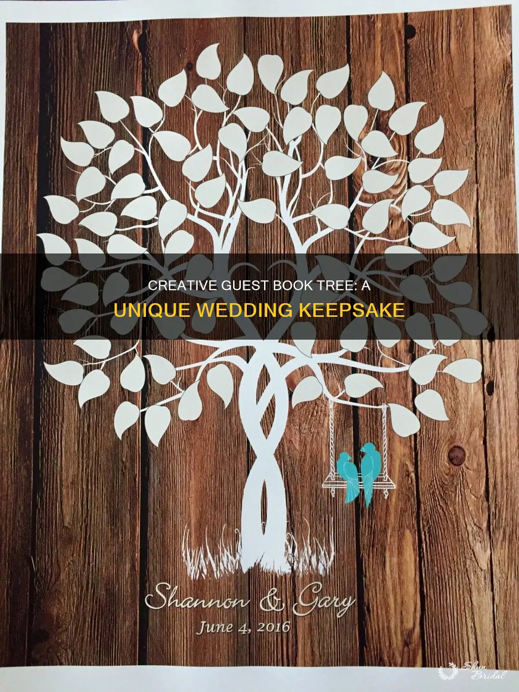 how to make a wedding guest book tree