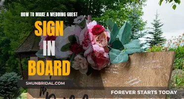 Creating a Wedding Guest Sign-In Board: A Simple Guide