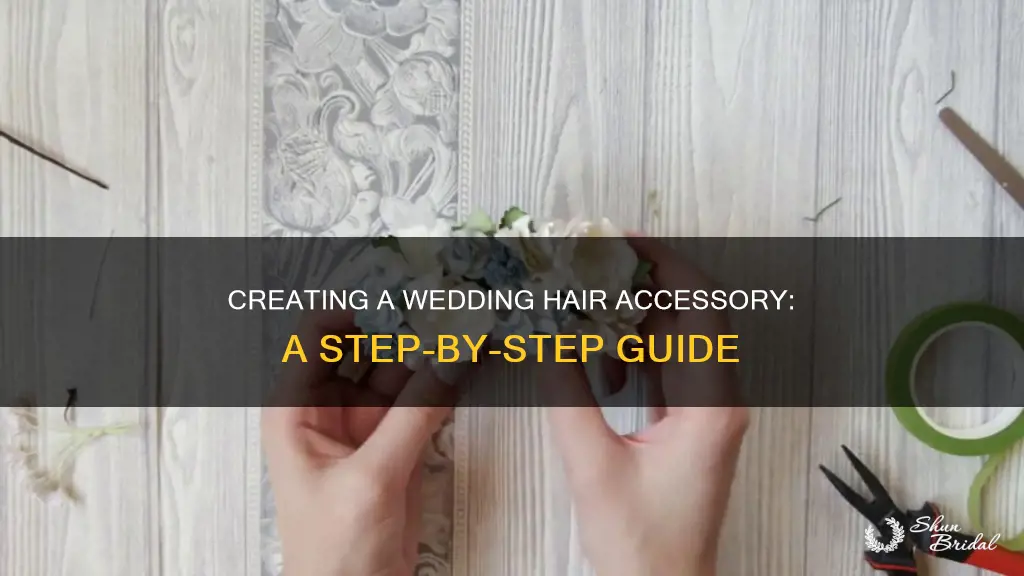 how to make a wedding hair accessory