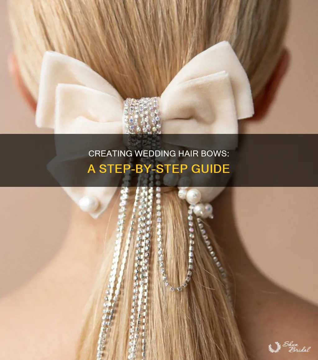 how to make a wedding hair bows