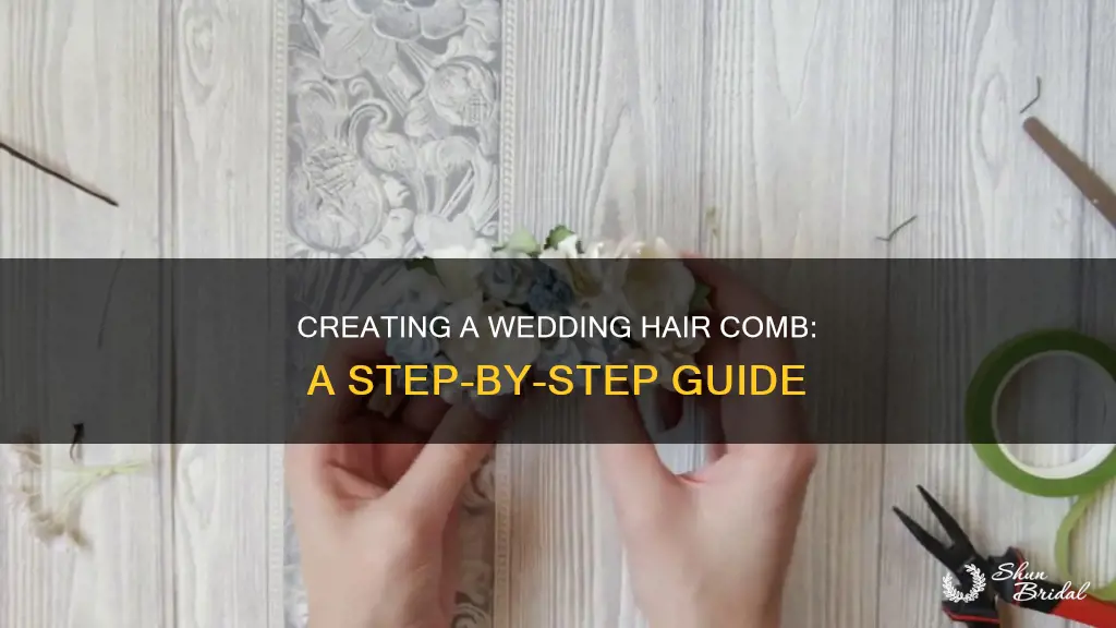 how to make a wedding hair comb