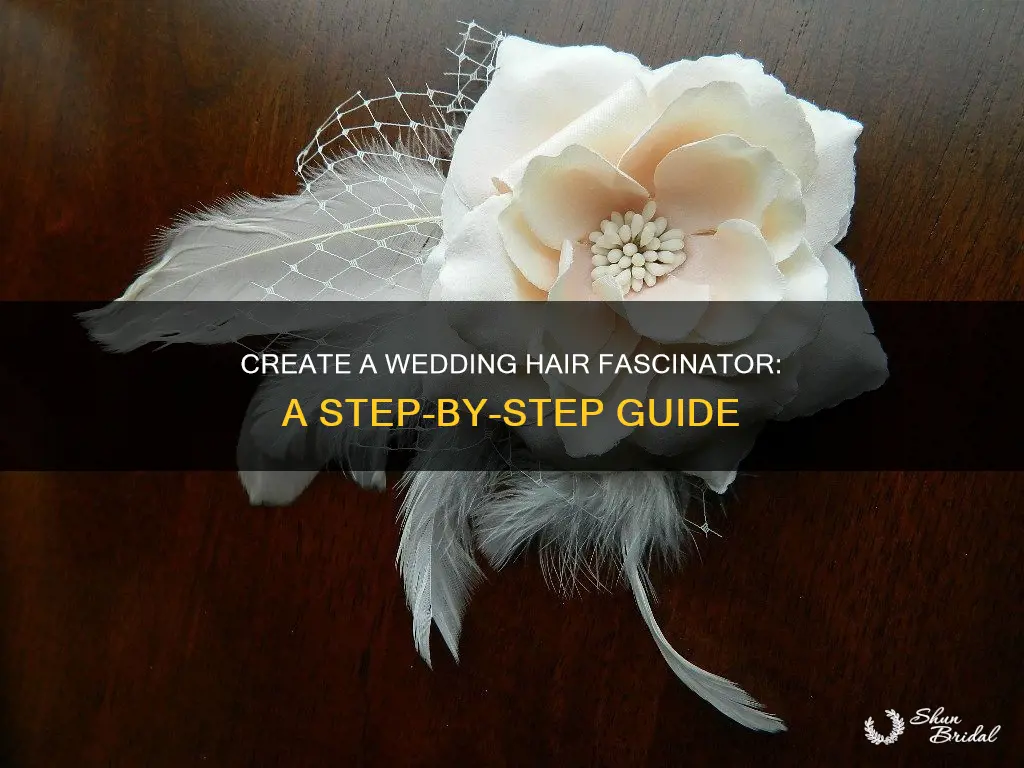 how to make a wedding hair fascinator